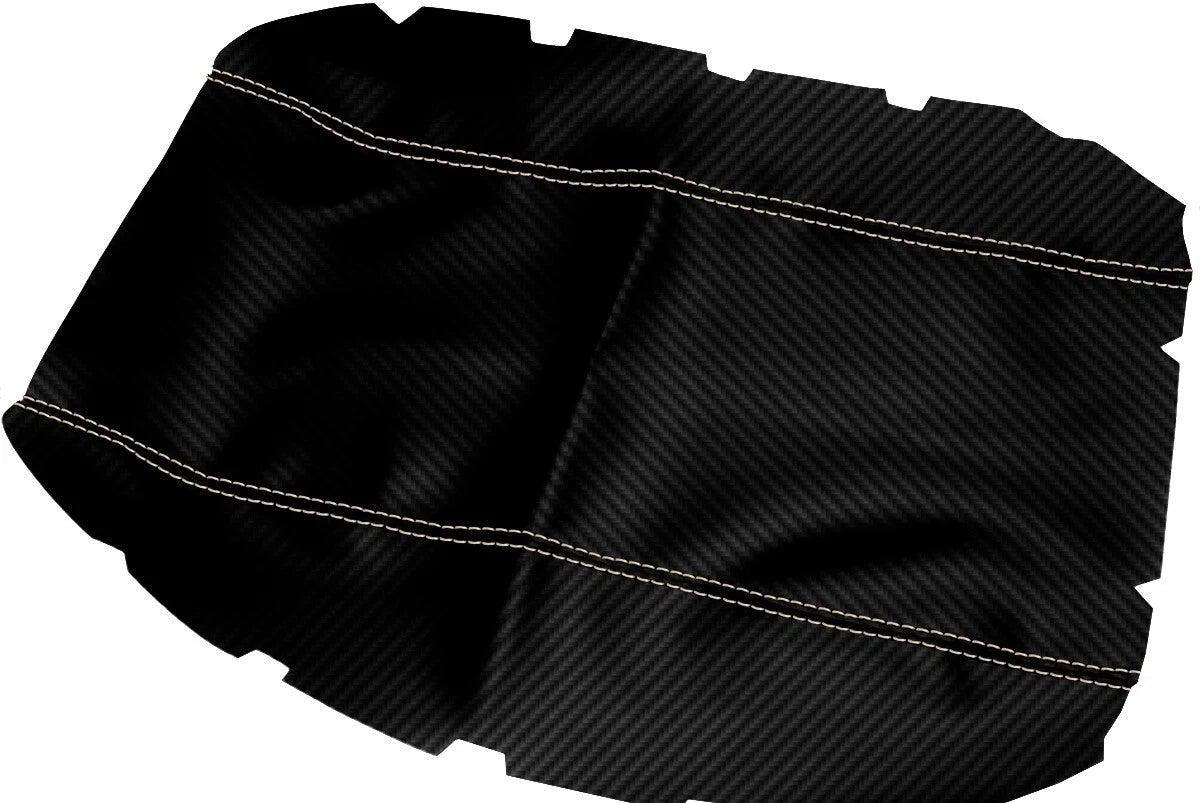 Console Lid Armrest Cover for Ford Expedition (2003–2006) Carbon Fiber