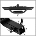 Heavy Duty Aluminum 3.75"OD Oval Towing Hitch Step Bar for Truck Bed (Fits 2" Receiver)