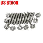 9X Exhaust Manifold Studs Kit for Honda Acura B/D Series Civic Integra (V3)