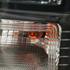 Halogen Headlights Pair for Ford F-250 Super Duty (2020–2022) Black Bezel