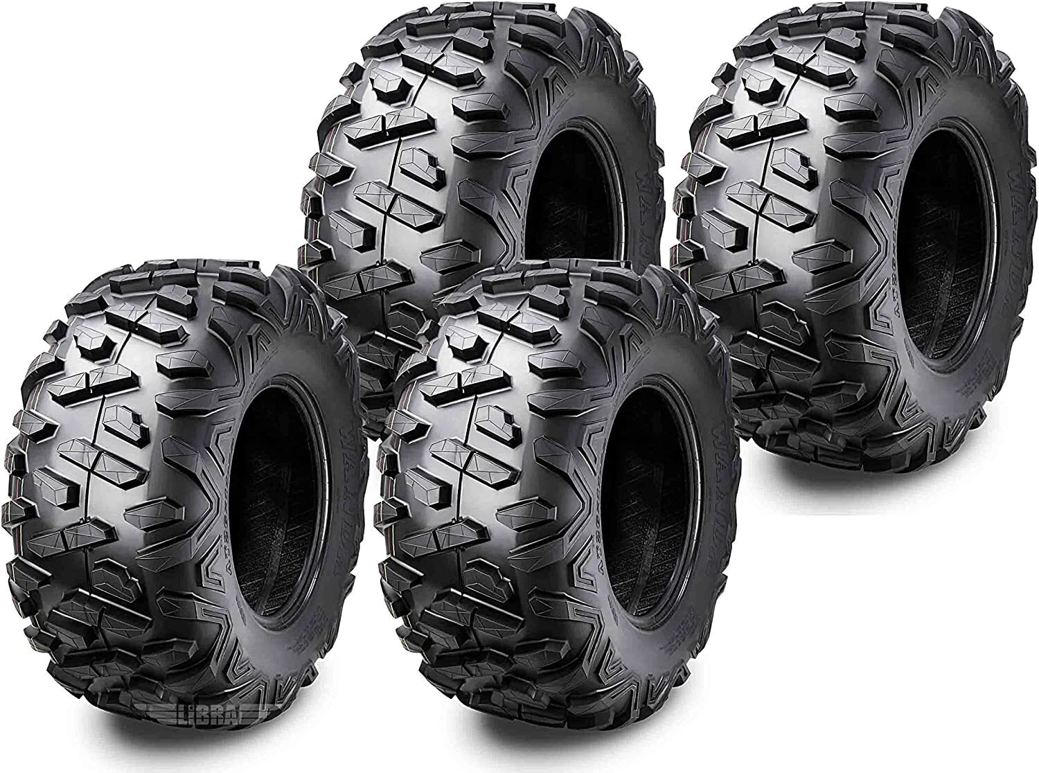 Set of 4 WANDA ATV Tires 25x10-12 P3501 for Arctic Cat 500 (1998–2002)