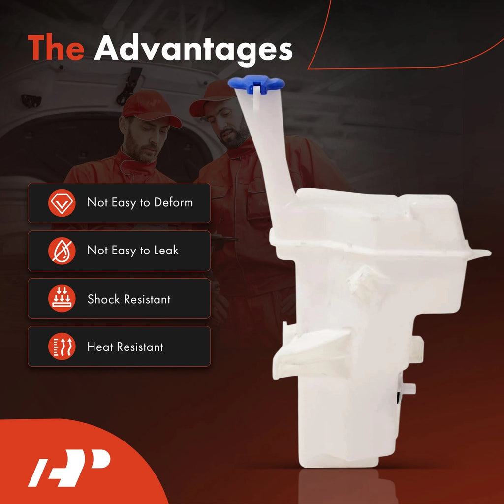 Windshield Washer Reservoir with Cap & Pump for Kia Rio (2018-2020)