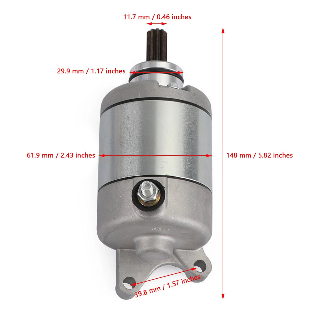 Starter CCW 9-Spline for Honda CRF250 CRF250X (2004–2019) 31200-KSC-671