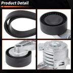 Kit Serpentine Belt Drive Tensioner Idler Pulley for BMW X3 X5 Z4 128i 325i