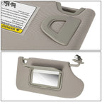Sun Visor for Nissan Altima (2013–2018) Right Side Gray w/Mirror Replacement