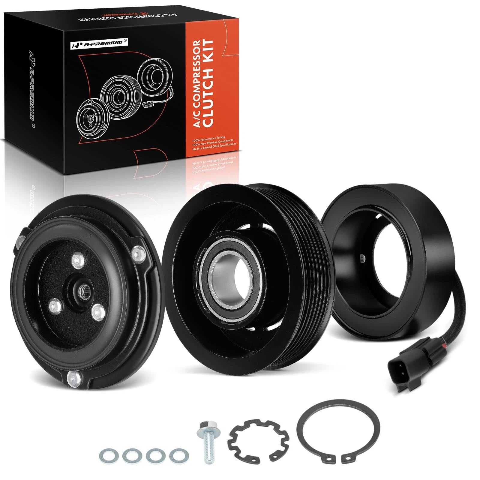 A/C Compressor Clutch Kit with 7-Groove Pulley for Ford Ranger (2013–2015)