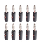 4X Nickel Plating Audio Speaker Fixed Connectors for