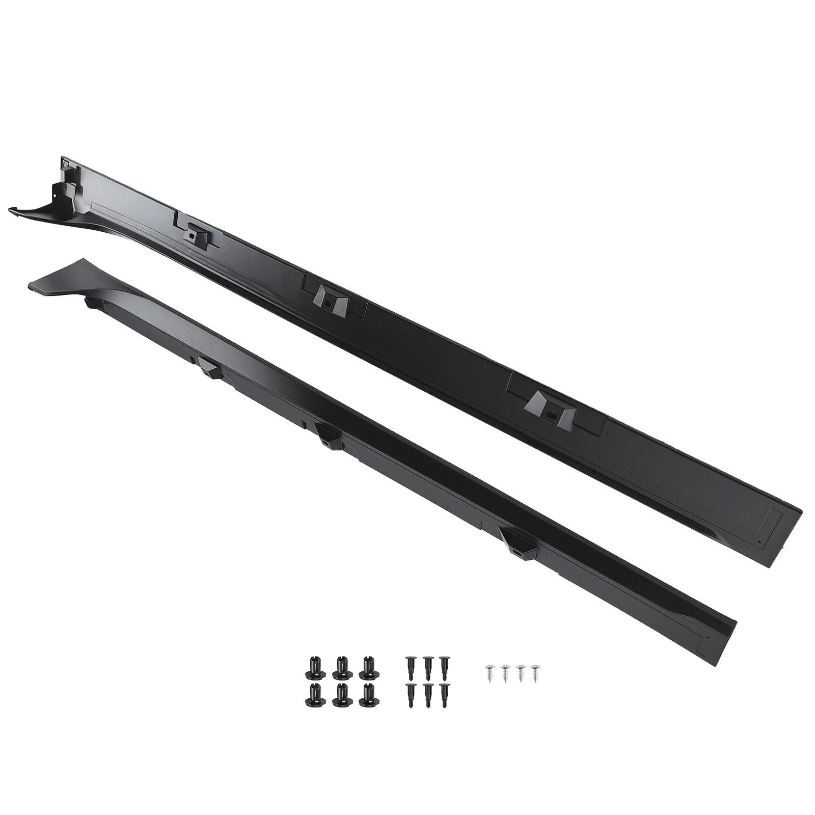 2pcs ABS Side Skirt Kit for Honda Civic Sedan 4DR Si (2016–2021) Matte Black