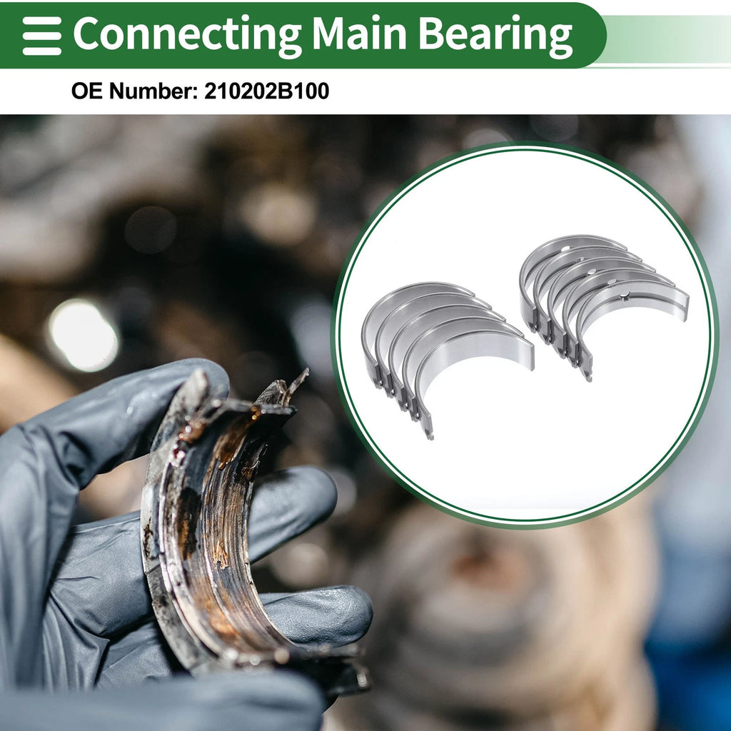 Main Bearing Set No. 210202B100 for Hyundai Accent (2010–2016)