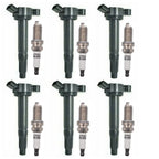 6X Ignition Coil + 6X Spark Plug Set for Lexus 3.5L 4.6L 5.0L 5.7L (UF487)