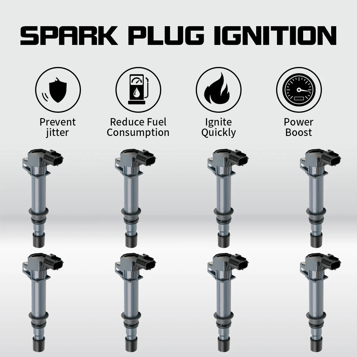 8 High Performance Ignition Coils for Dodge Dakota, Durango, RAM 1500 4.7L (1997–2004) UF270