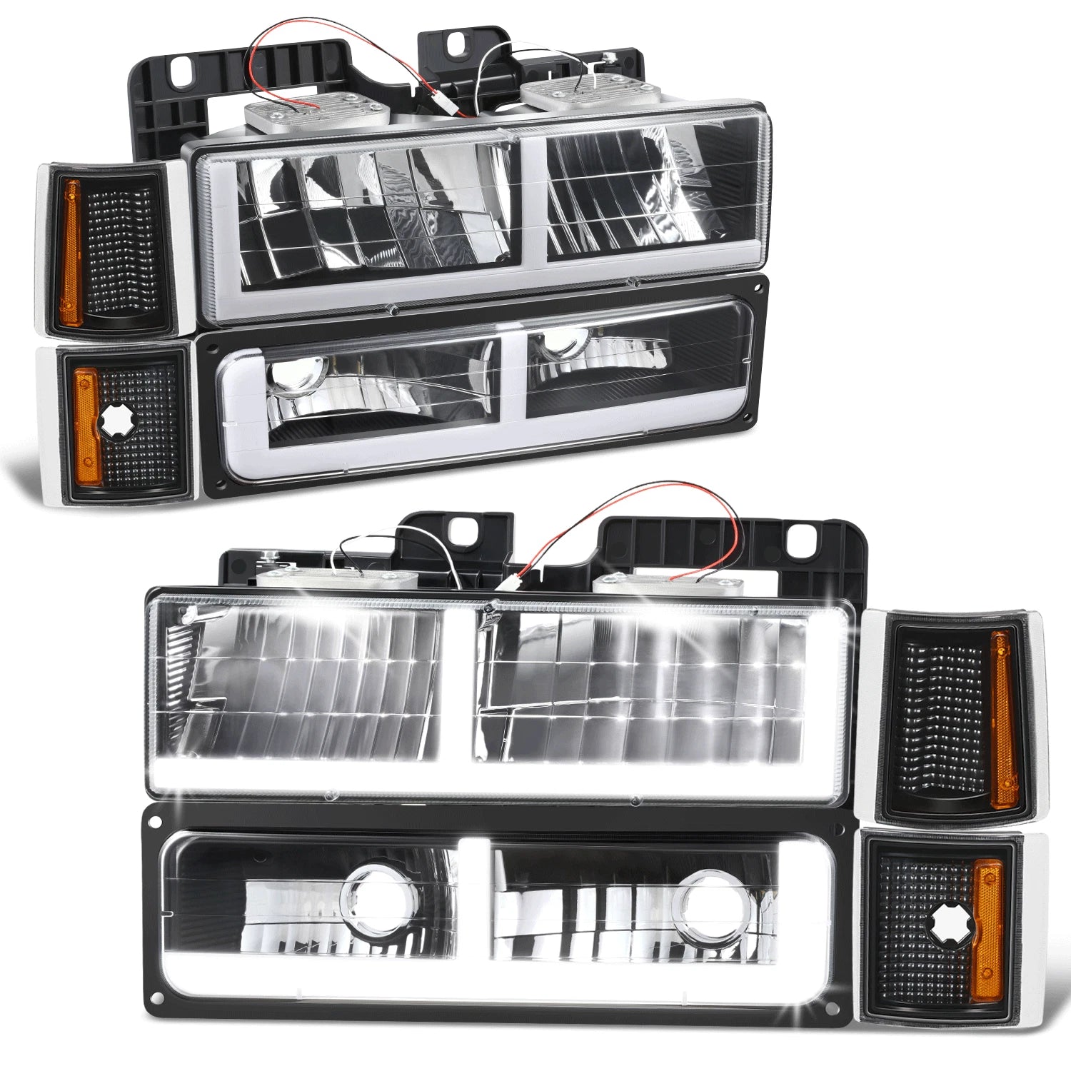 LED Headlight & Signal Corner Lamp for GMC C/K 1500-3500 (1994–2000)