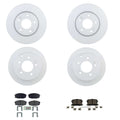 Set of 4 Bosch Disc Brake Rotors & Blue Ceramic Pads for Kia Forte Koup (2010–2016)