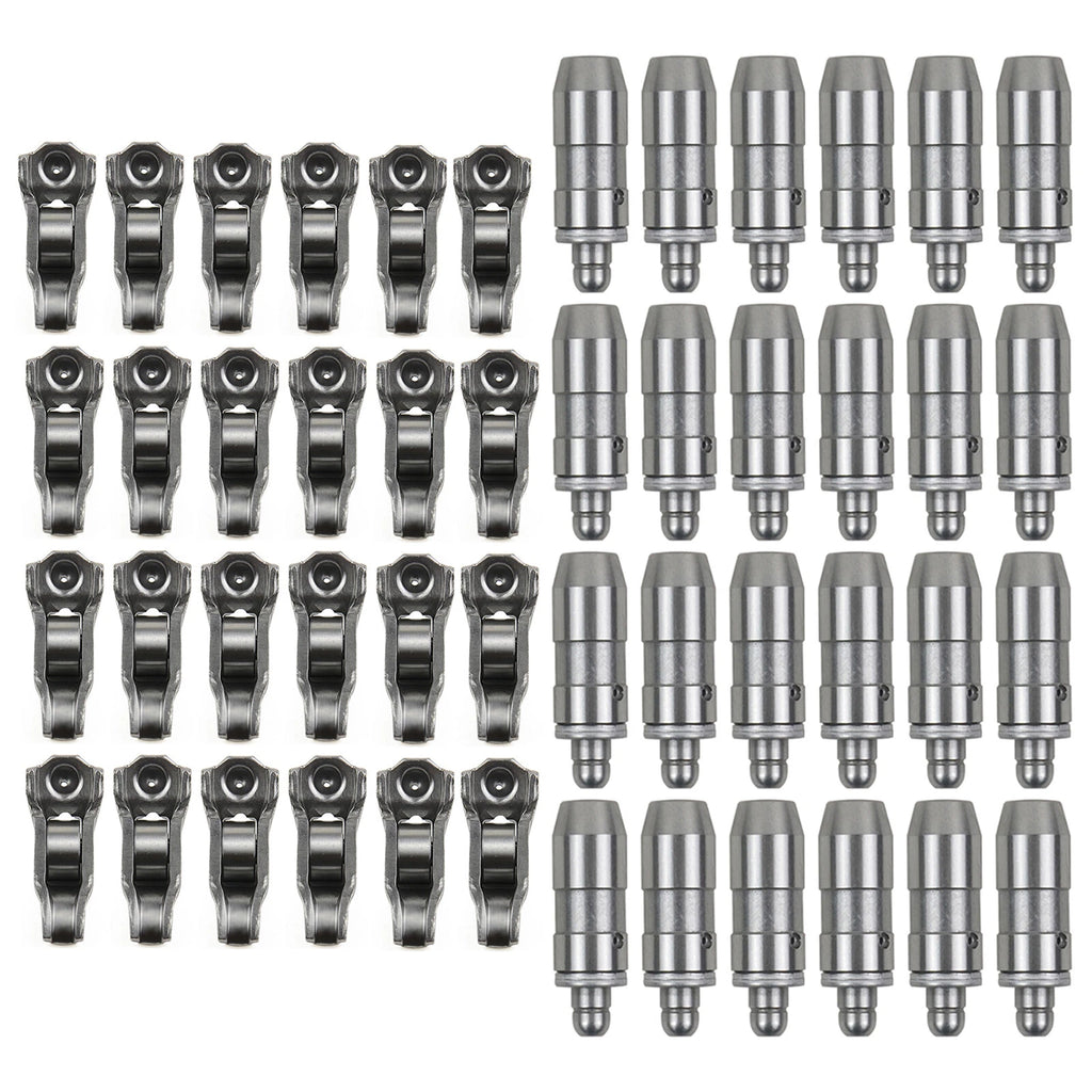 Set of 24 Rocker Arms & 24 Valve Lifters for Ford F-150, Lincoln Navigator (2004–2008)
