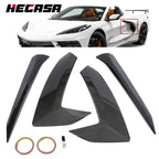 Carbon Fiber Body Side Vent Door Garnish Trim Cover for Corvette C8 Z51 (2020–2024)