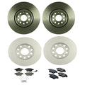 Disc Brake Pad & Rotor Kit for VW (Front & Rear, 312mm/252.8mm)