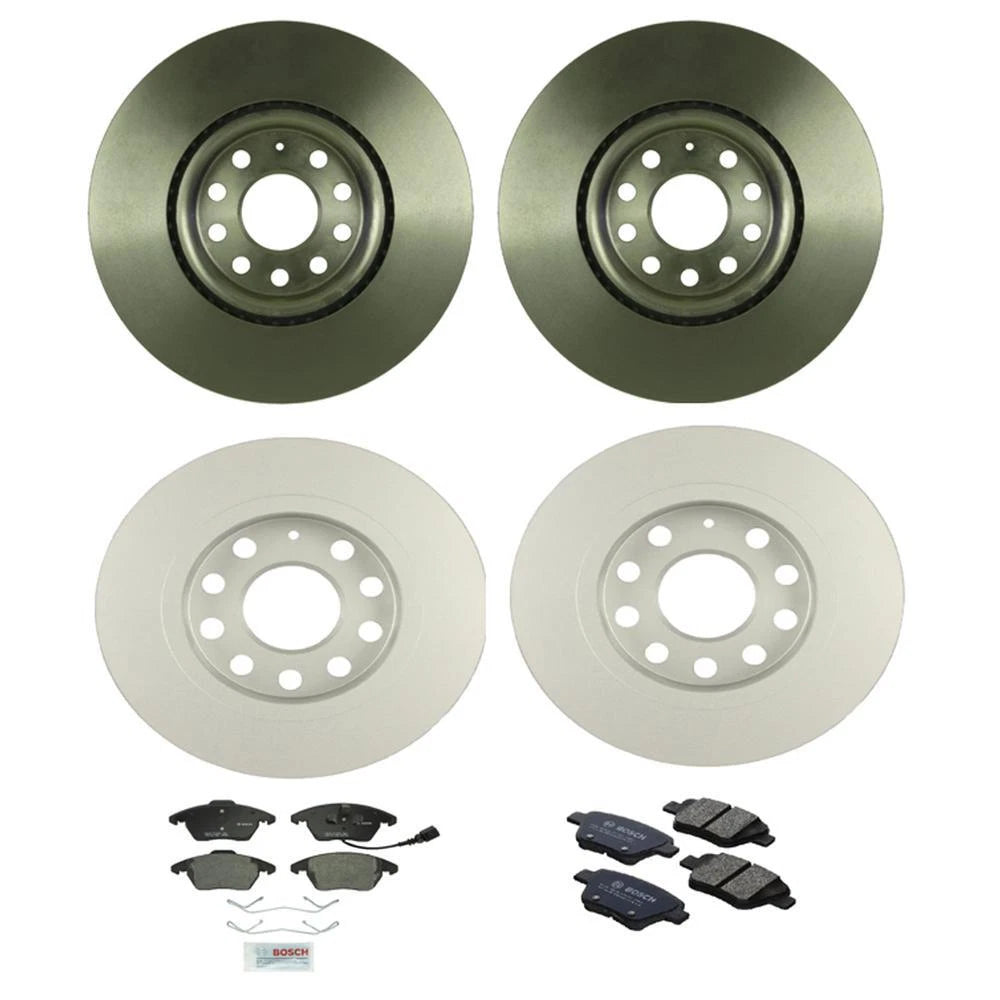 Disc Brake Pad & Rotor Kit for VW (Front & Rear, 312mm/252.8mm)