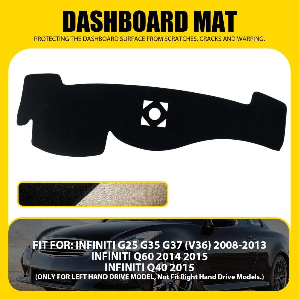 Dashmat Dash Cover for Infiniti G25 G35 G37 Q40 Q60 (2008–2015)