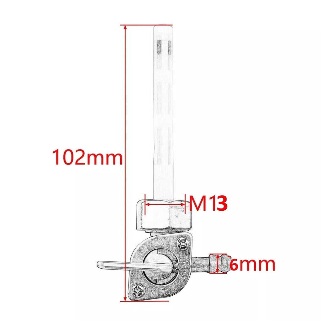 Fuel Tank Tap Filter Petcock Switch for PIT PRO 125cc 140cc ATV