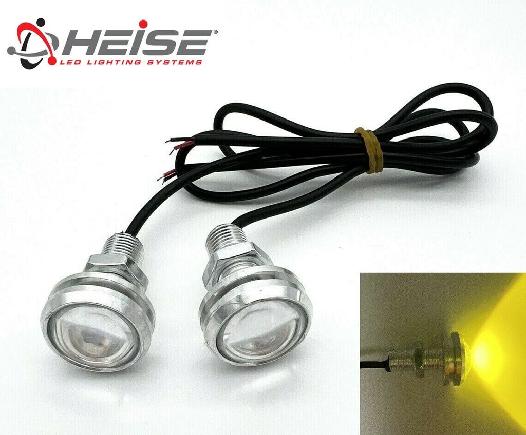 3/4 Inch Round LED Clearance Marker Light for Heise Trailer (Silver) (2014–2014)