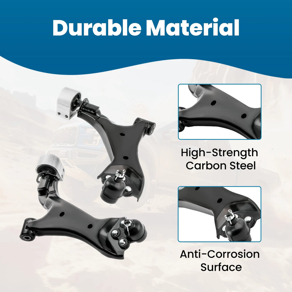 Set of 4 Front Lower Control Arms with Ball Joints for Chevy Equinox GMC Terrain (2010–2017)