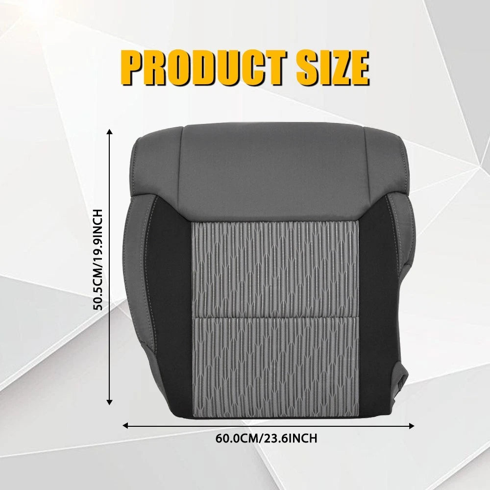 Driver Bottom Cloth Cover for Toyota Tundra (2014â2018) 2-Tone Gray