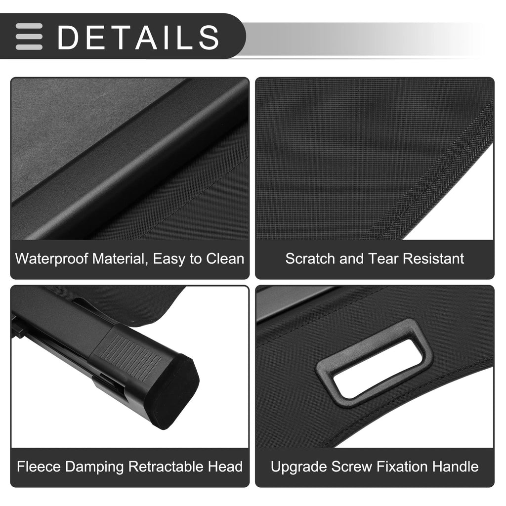 Retractable Cargo Cover for Toyota Highlander (2014–2019) Gloss Black