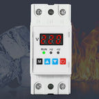 AC220V Adjustable Voltage Protector with Real Time Display