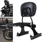 Passenger Backrest Sissy Bar Luggage Rack for Harley Dyna Super Glide (2002–2005)