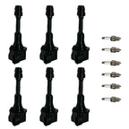 6X Ignition Coil & Spark Plug for Nissan Altima Maxima Quest Murano (2002-2018)