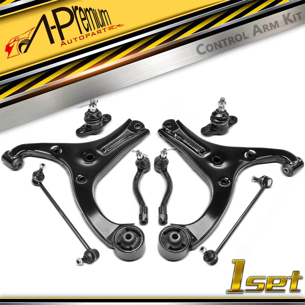 Set of 8 Front Control Arms & Sway Bars for Kia Rio/Rio5 (2006–2011)