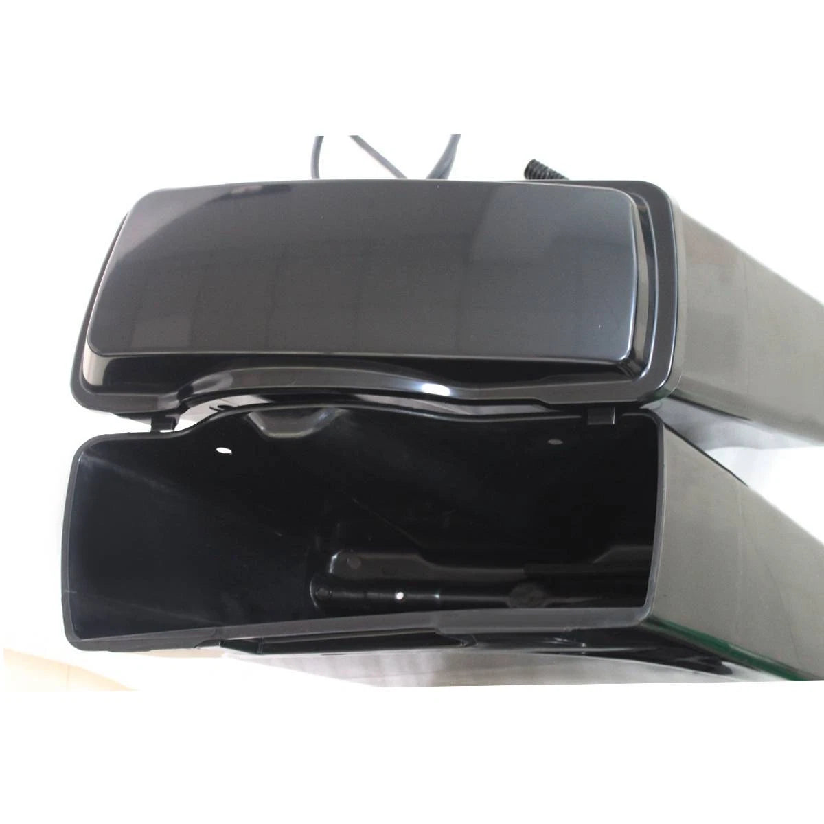 5" Stretched Extended Hard Saddle Bags for Harley Touring (Unpainted)