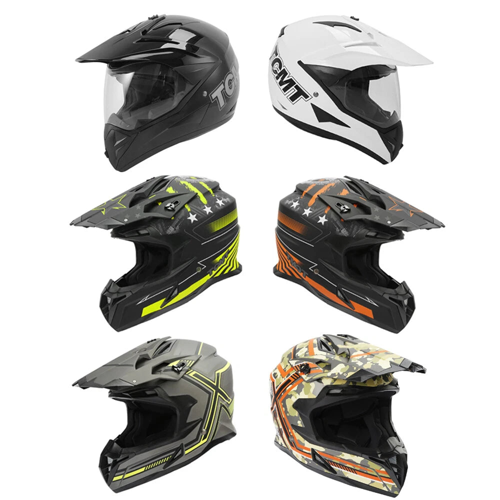 Full Face Helmet for Off Road Dirt Bike Motorcycle (M/L/XL/XXL)
