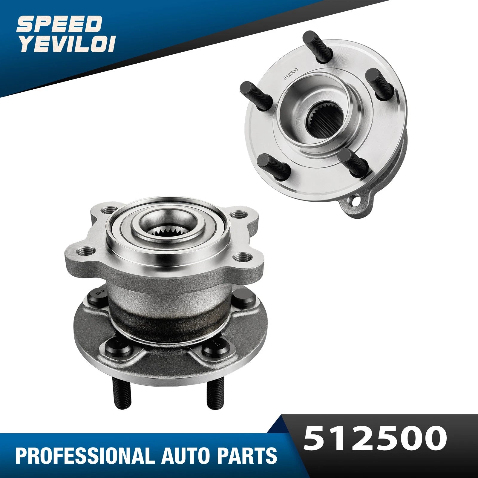 AWD Rear Wheel Bearings and Hubs Set for Ford Escape Lincoln MKC (2013–2019)
