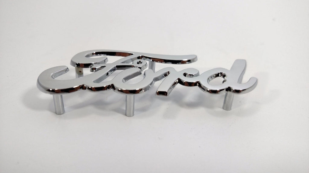 Chrome Script Emblem With Mounting Studs for Ford (Licensed)