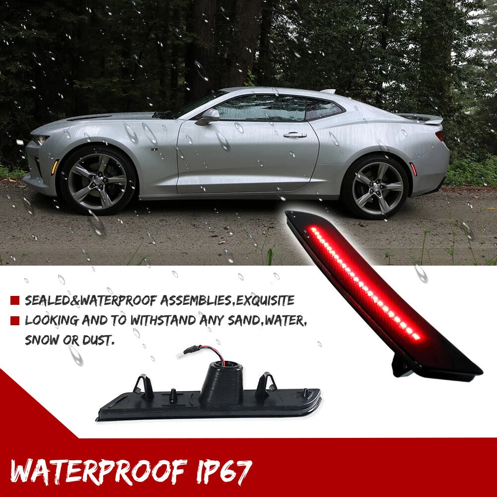 Smoked Rear Side Marker LED Lights for Chevrolet Camaro (2016–2023)