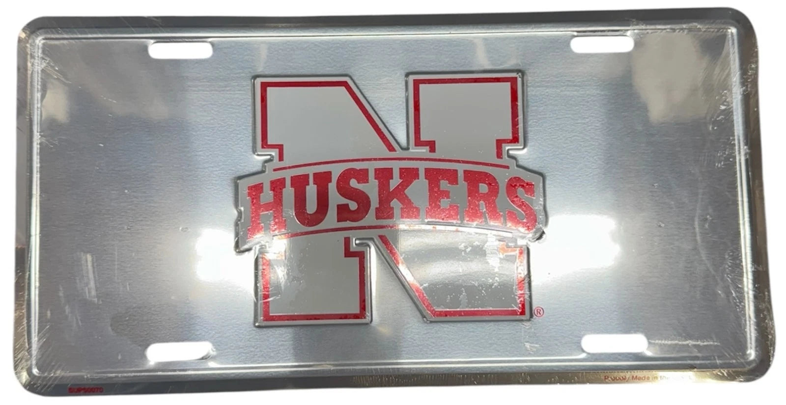 Chrome License Plate for Nebraska Car Truck (Metal)