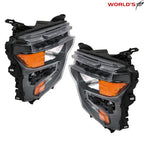 Set of 2 Halogen Headlights for Chevy Silverado 1500 (2022–2024)