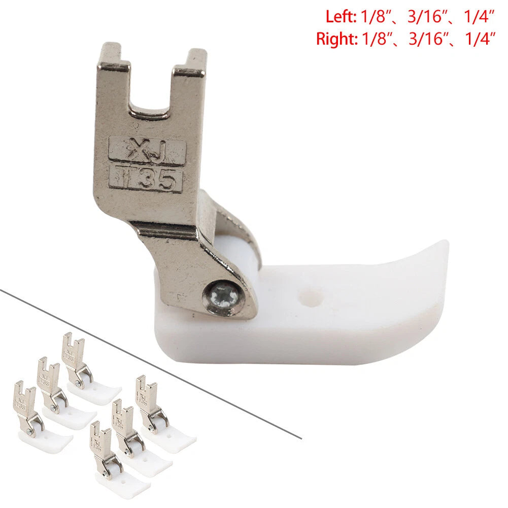 Set of 2 Side Piping Welting Feet for Industrial Sewing Machines