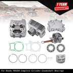 Complete Cylinder Crankshaft Bearings Rebuild Kit for Honda TRX250 (2001–2009)