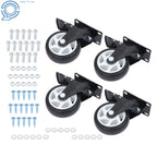 Set of 4 Heavy Duty 4 Inch Swivel Caster Wheels with Brake 2200lbs