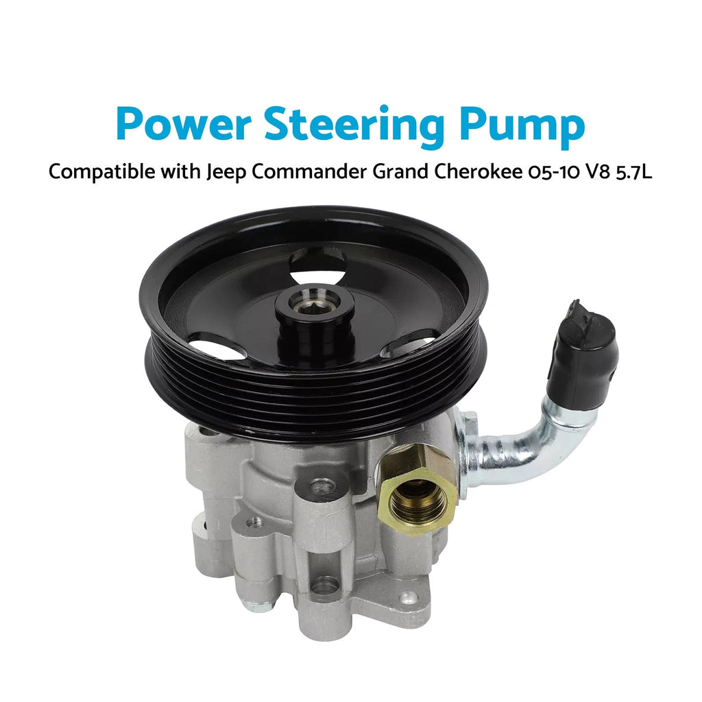 Power Steering Pump w/ Pulley for Jeep Commander Grand Cherokee (2006–2010)