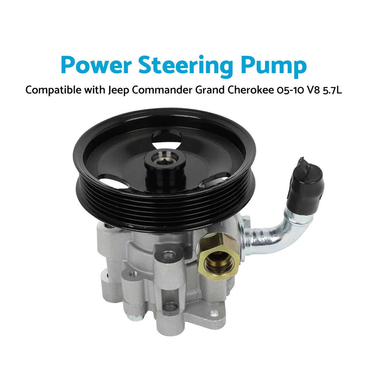 Power Steering Pump w/ Pulley for Jeep Commander Grand Cherokee (2006–2010)