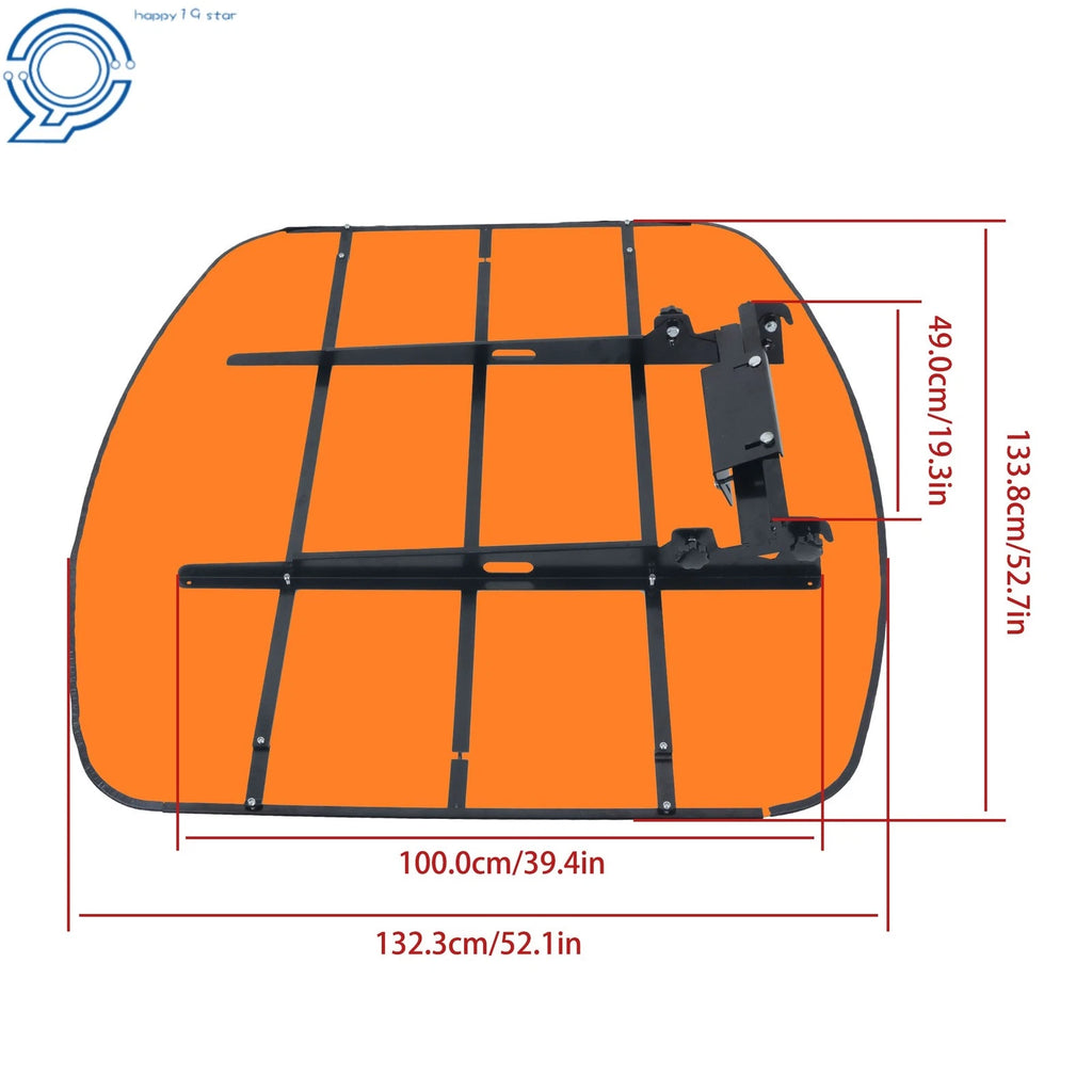 Universal Tuff Top Tractor Canopy for ROPS 2" x 2" or 2" x 3" (52" x 52")