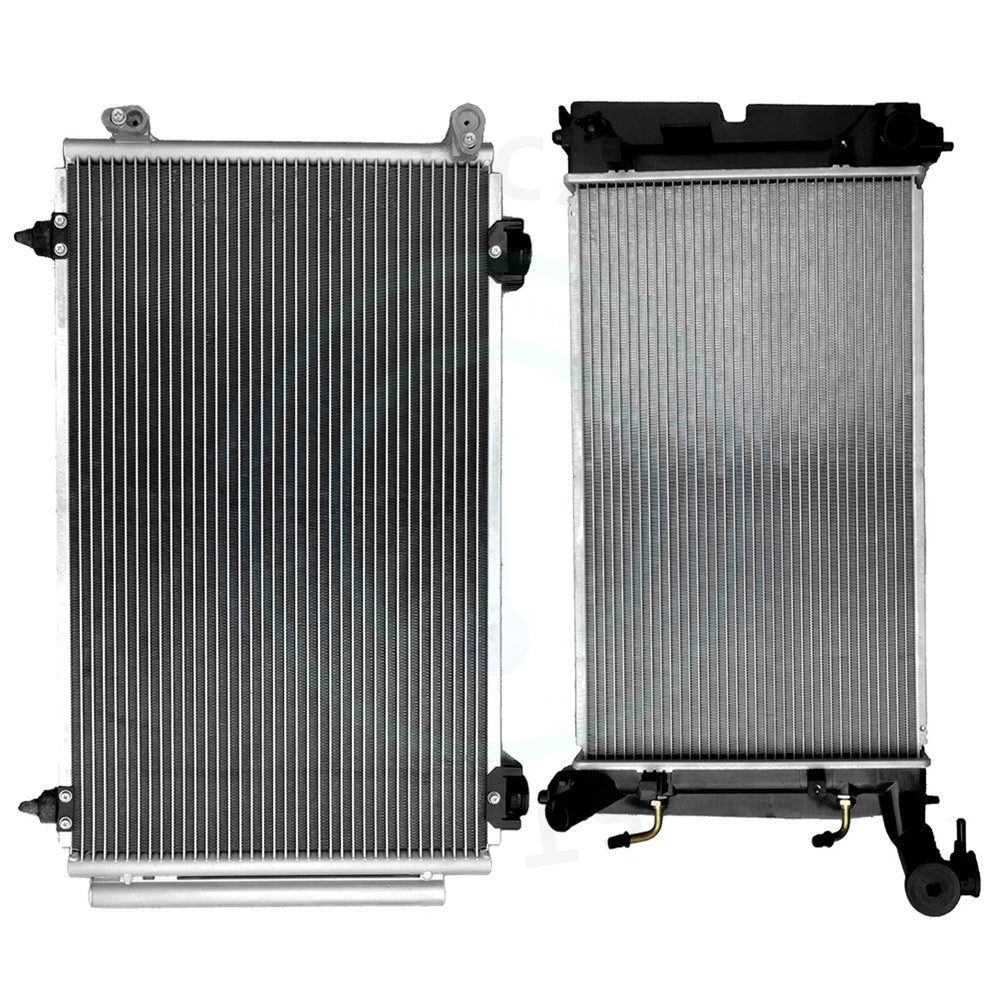 Aluminum Radiator & AC Condenser Cooling Kit for Toyota Corolla Matrix (2003–2004)