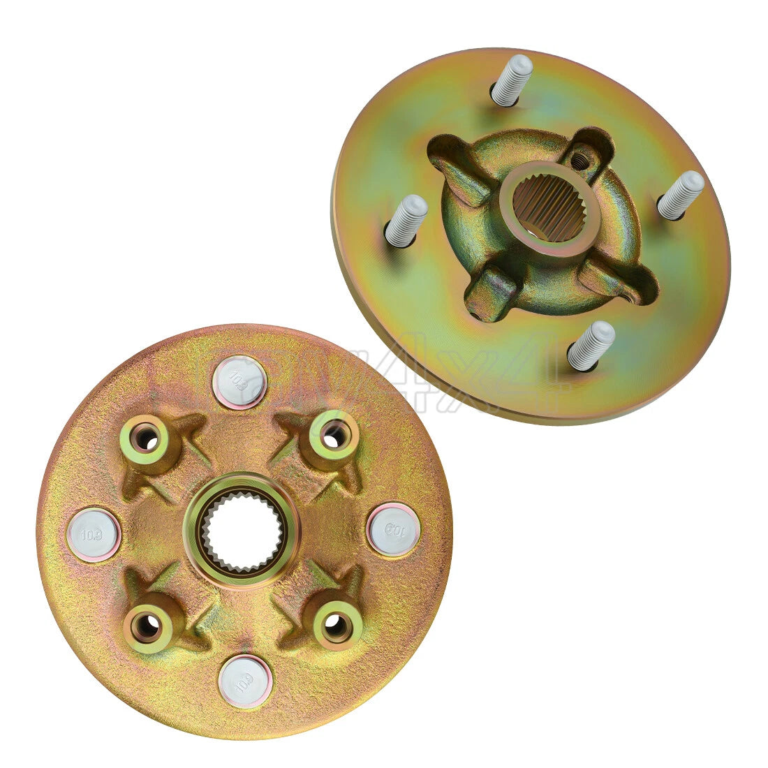 Set of 2 Front Wheel Axle Hubs & Bolts for Yamaha Rhino 660 (2004–2007)