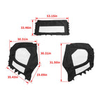 Soft Half Door Enclosure for T-Boss 550 560 750 760 UTV (PVC, Black/Clear)