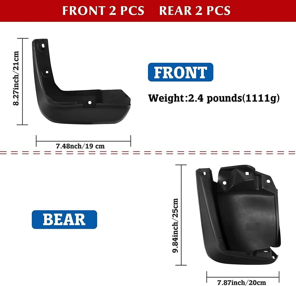 Splash Guards Mud Flaps for Honda Civic Sedan (2012-2015)
