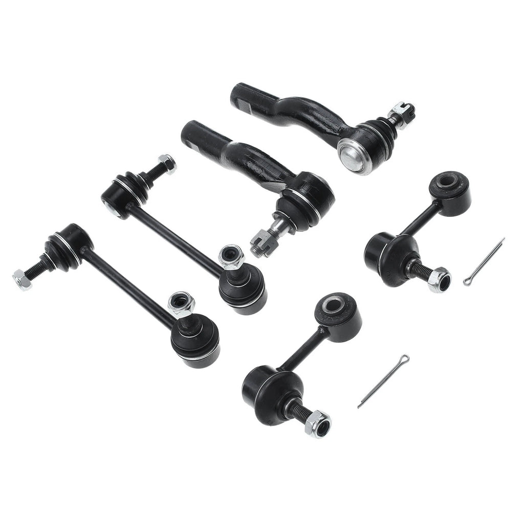 Set of 6 Sway Bar Link Tie Rod Ends for Ford Fusion Lincoln MKZ