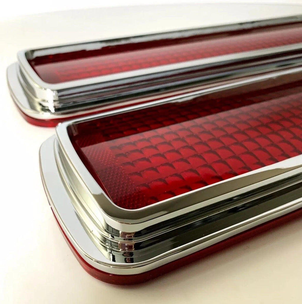 Tail Light Lenses and Bezels Replacement for Shelby Mustang (1968–1970)